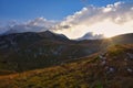 Evening landscape of the Lagonaki plateau